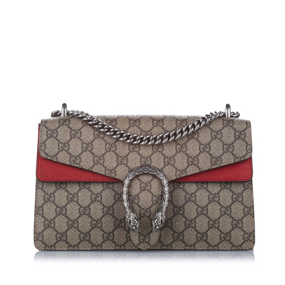 Gucci GG Supreme Dionysus Shoulder Bag Brown