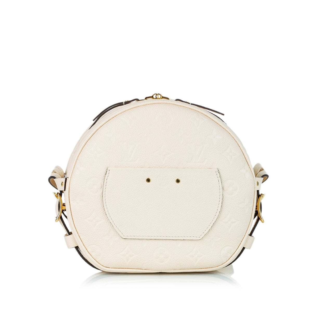 Louis-Vuitton Monogram Empreinte Boite Chapeaux Souple MM White