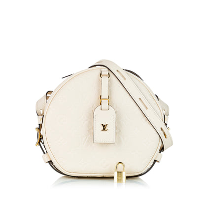 Louis-Vuitton Monogram Empreinte Boite Chapeaux Souple MM White