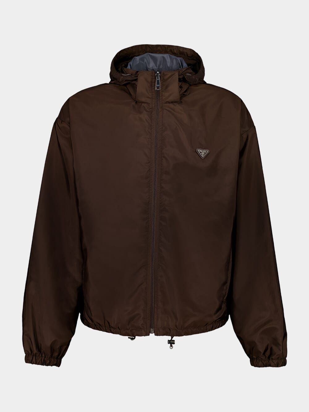 Cocoa Brown and Iron Gray Reversible Re-Nylon Jacket