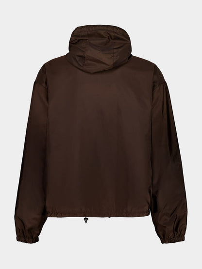 Cocoa Brown and Iron Gray Reversible Re-Nylon Jacket
