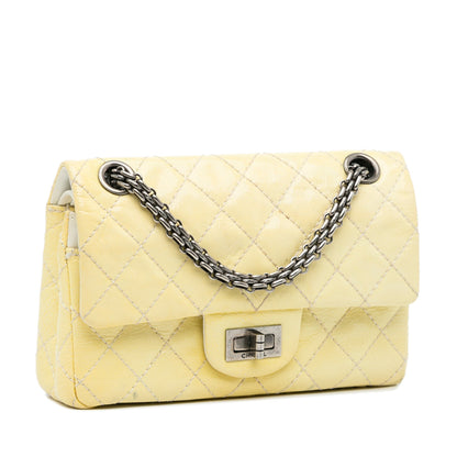 Yellow Chanel Mini Reissue Patent Flap Crossbody Bag
