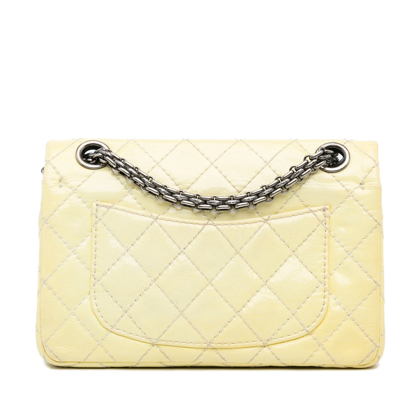 Yellow Chanel Mini Reissue Patent Flap Crossbody Bag