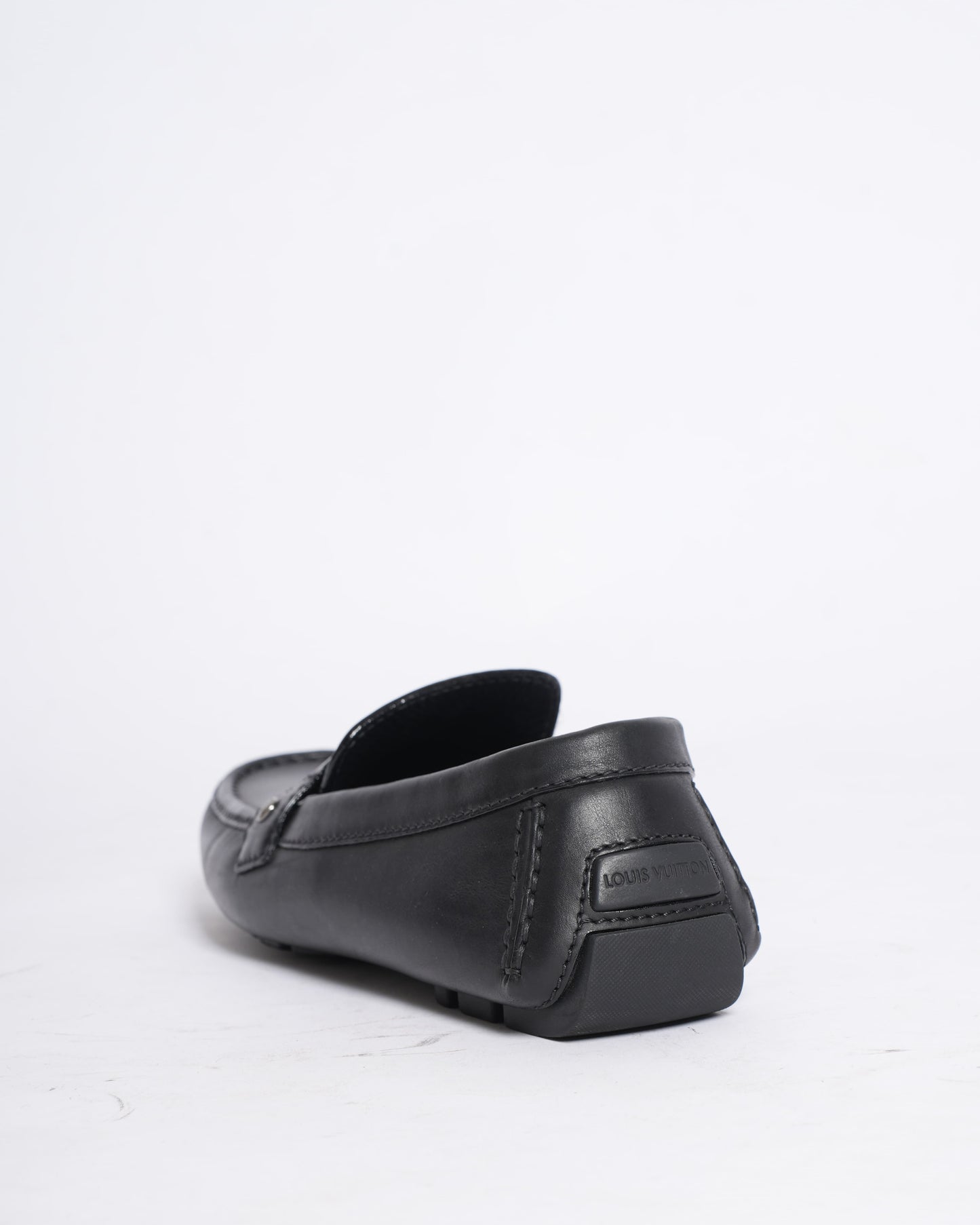 Gucci Guccissima black leather & canvas shoes
