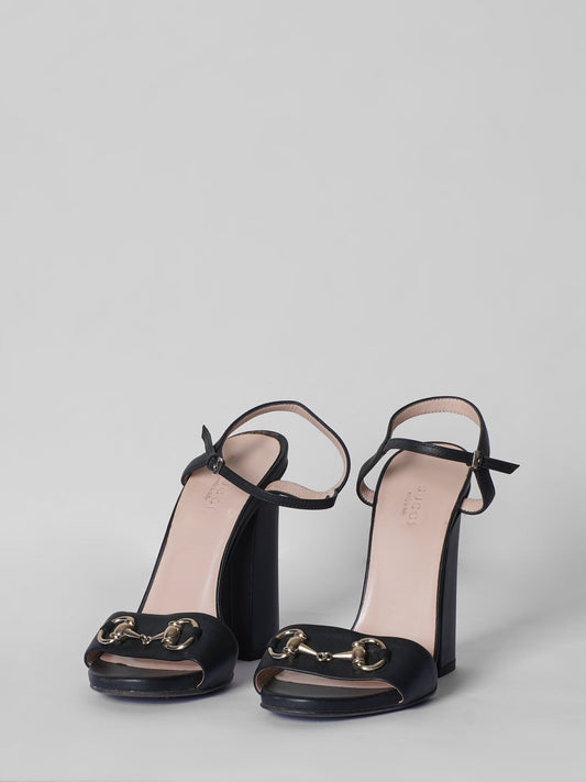 Gucci Horsebit Ankle Strap Heel