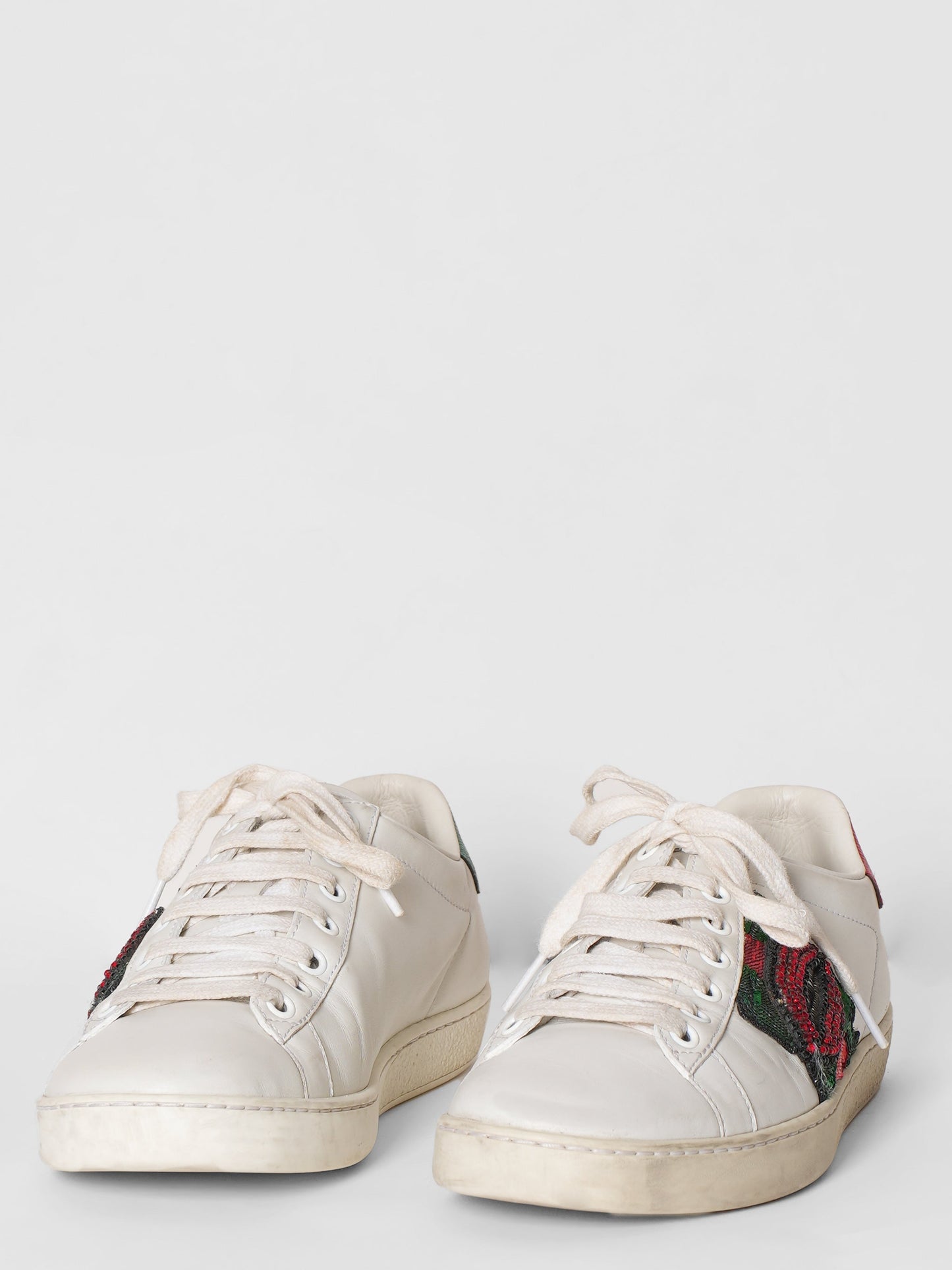 Gucci Lip Embroidered Shoes