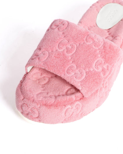 New Gucci GG Sponge Slide Platforms