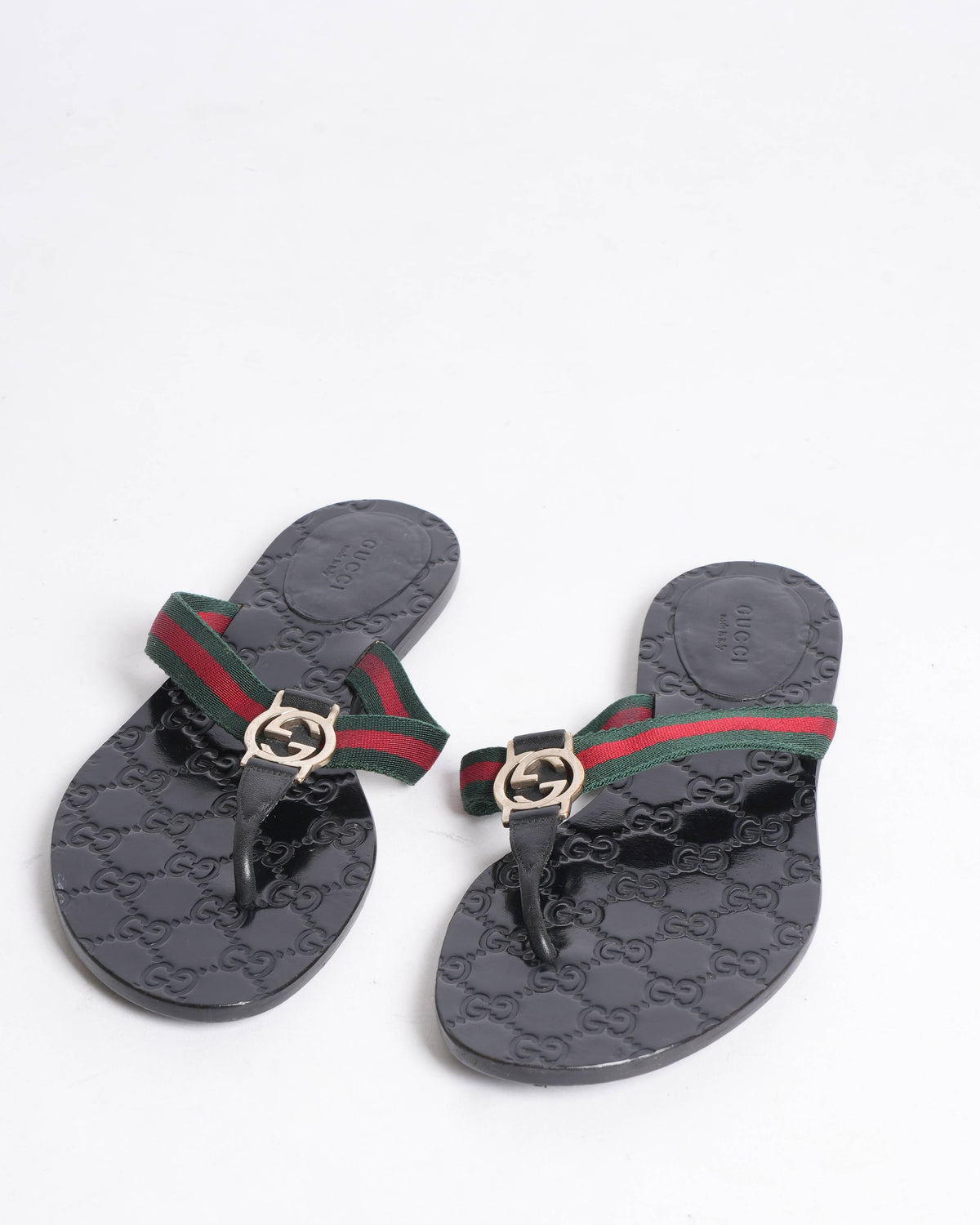 Gucci  Double G leather sandal