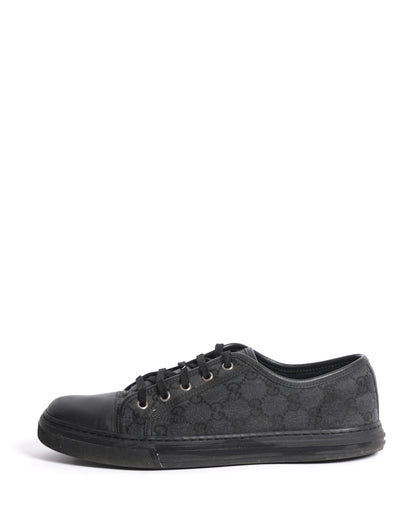 Gucci Men's Monogram Sneakers in Black
