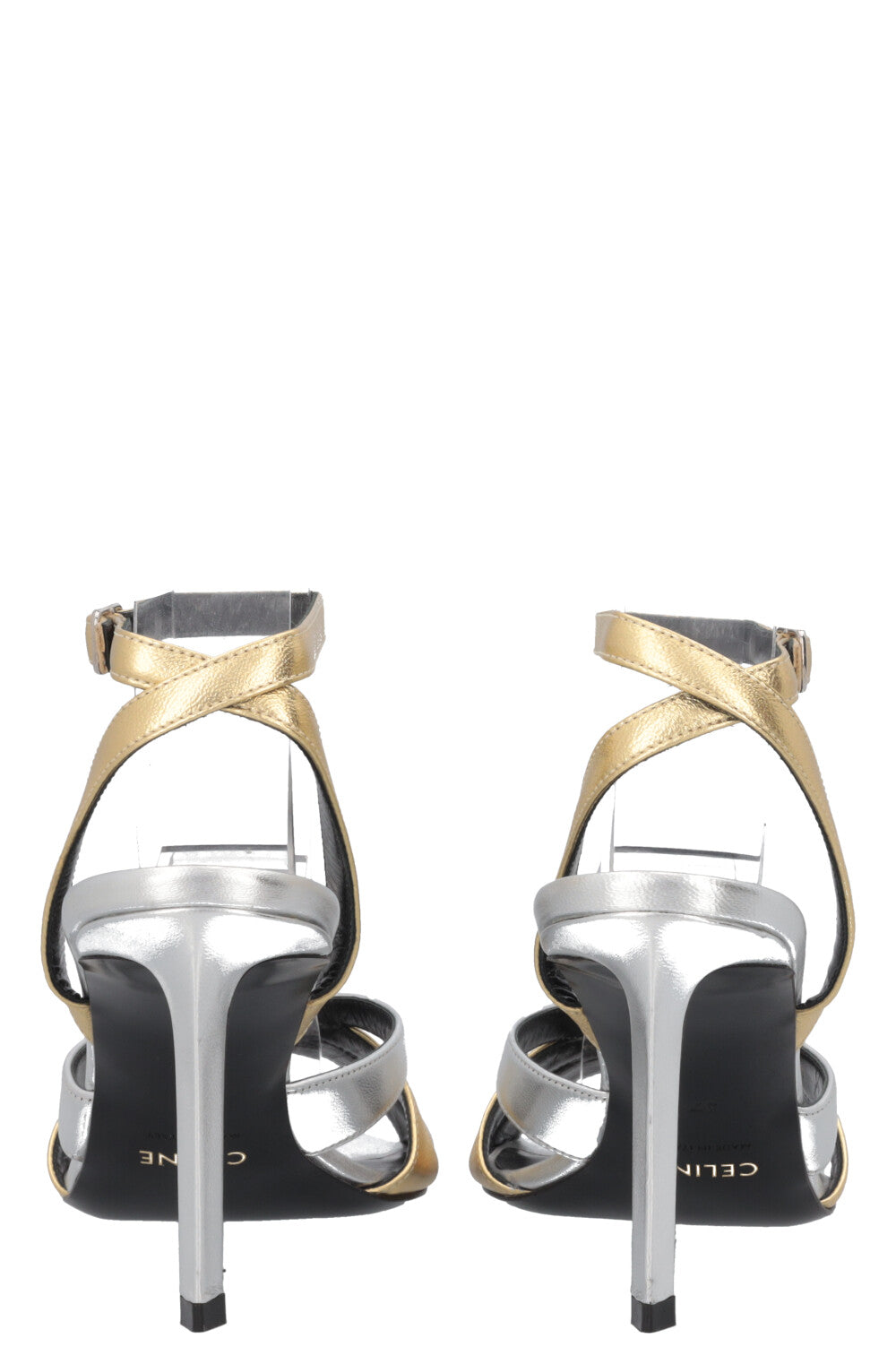 CELINE Heels Silver Gold