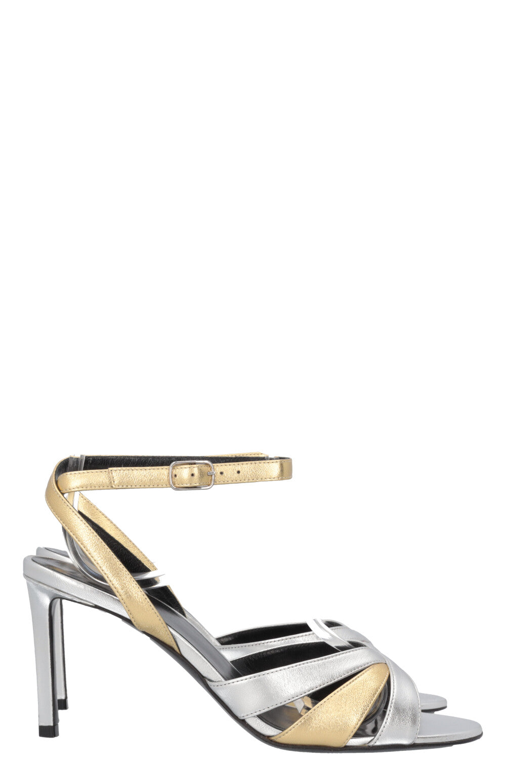 CELINE Heels Silver Gold
