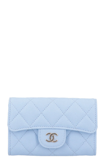 CHANEL Classic CC Wallet Blue Caviar