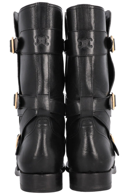 CELINE Lyra Boots Leather Black