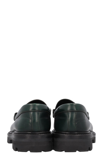 CELINE Margaret Triomphe Loafers Green