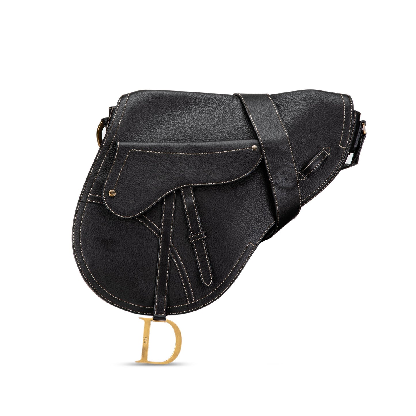Leather Baudrier Saddle Bag