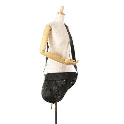 Leather Baudrier Saddle Bag
