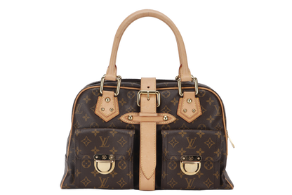 LOUIS VUITTON M40025 MANHATTAN GM MONOGRAM CANVAS GOLD HARDWARE WITH DUST COVER