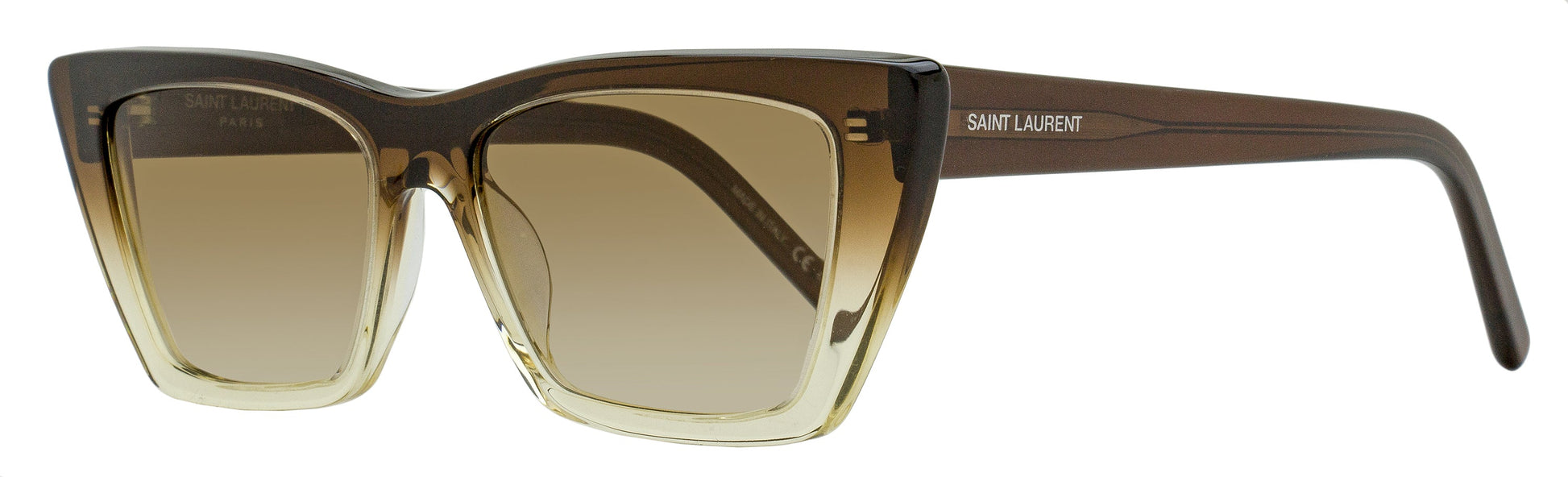 Saint Laurent Mica Sunglasses SL 276 019 Brown Ombre 53mm YSL Brown Ombre