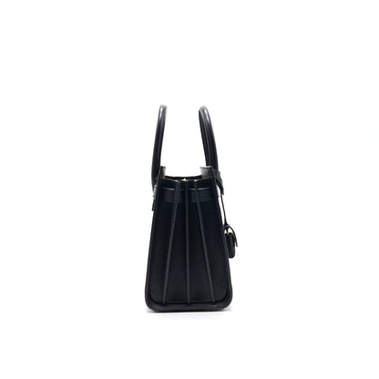 Saint Laurent Paris Black Leather Limited Baby Sac De Jour Tote