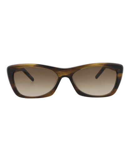 Saint Laurent Womens Cat Eye Havana Havana Brown Fashion Designer Eyewear Havana Havana Brown