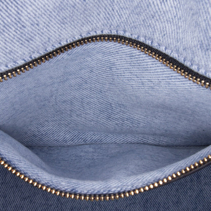 Medium Denim Macrocannage Caro Bag