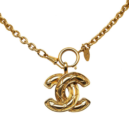 CHANEL CC Pendant Necklace Costume Necklace