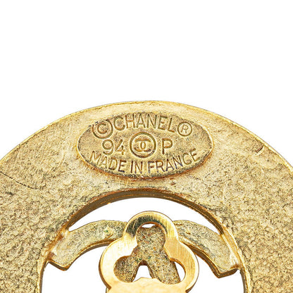 Chanel CC Clip On Earrings Metal Earrings in Good condition