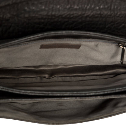 Distressed Calfskin Shoulder Bag