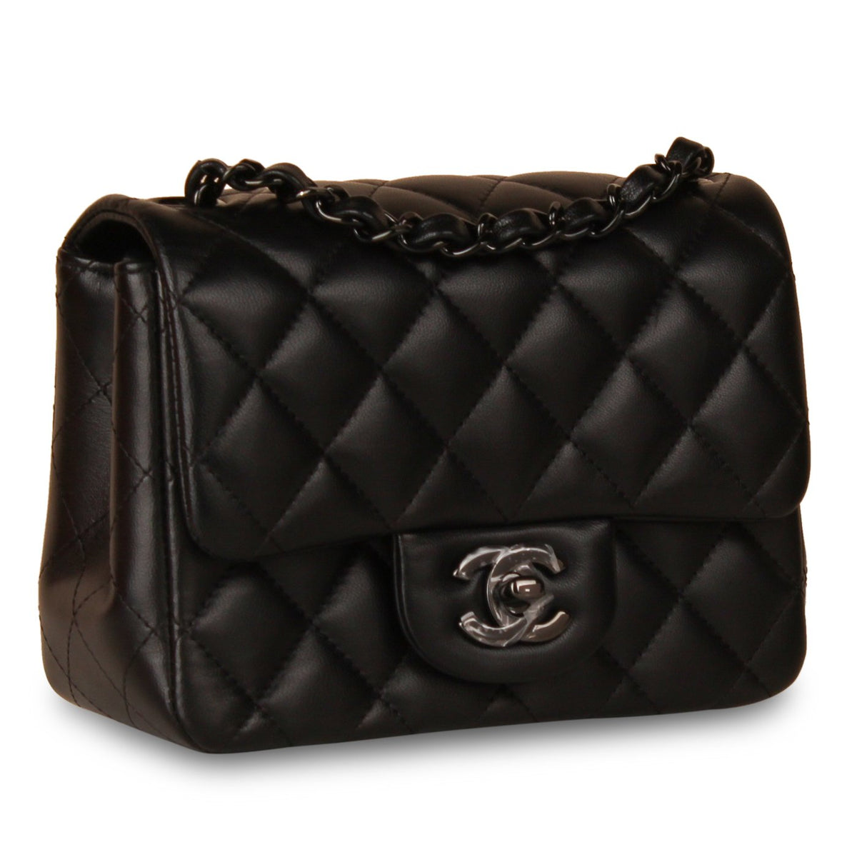 Classic Flap Bag - Mini Square So Black