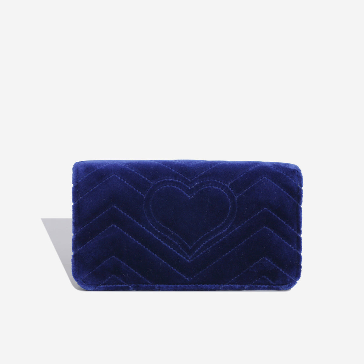 Mini Velvet Chevron Flap