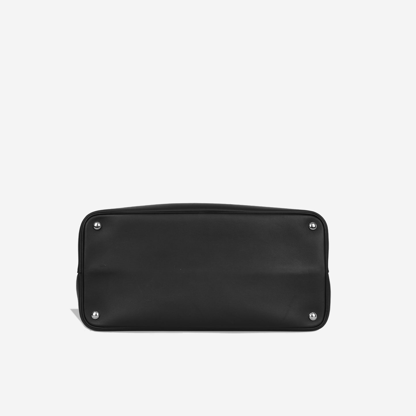 Large Double Tote - Black Matte Calfskin