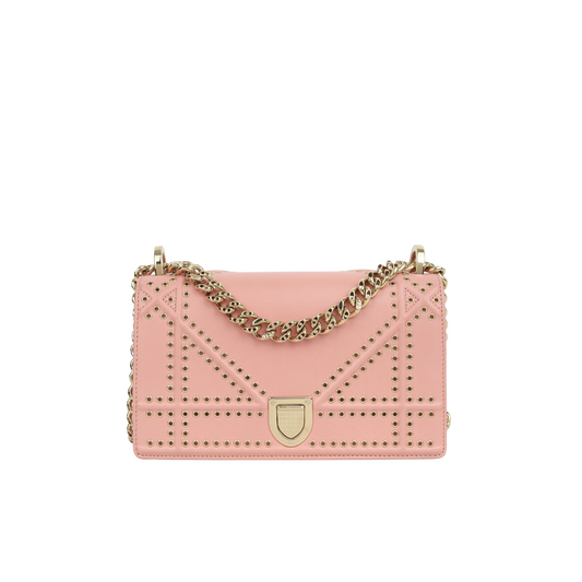 Dior Small Diorama - Studded Rose
