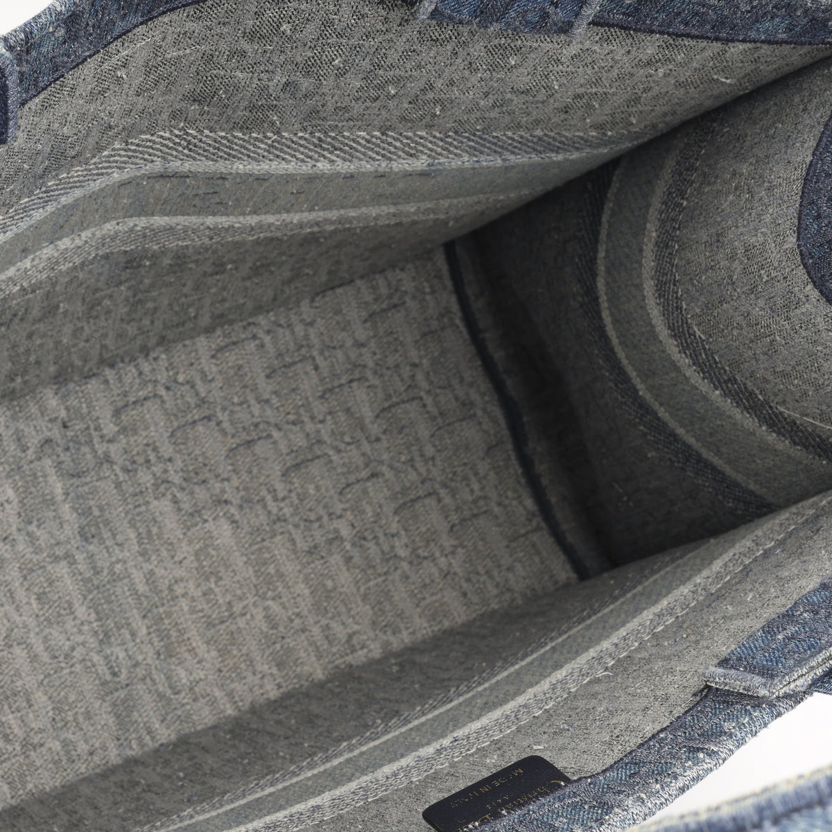 Dior Large Book Tote - Blue Denim