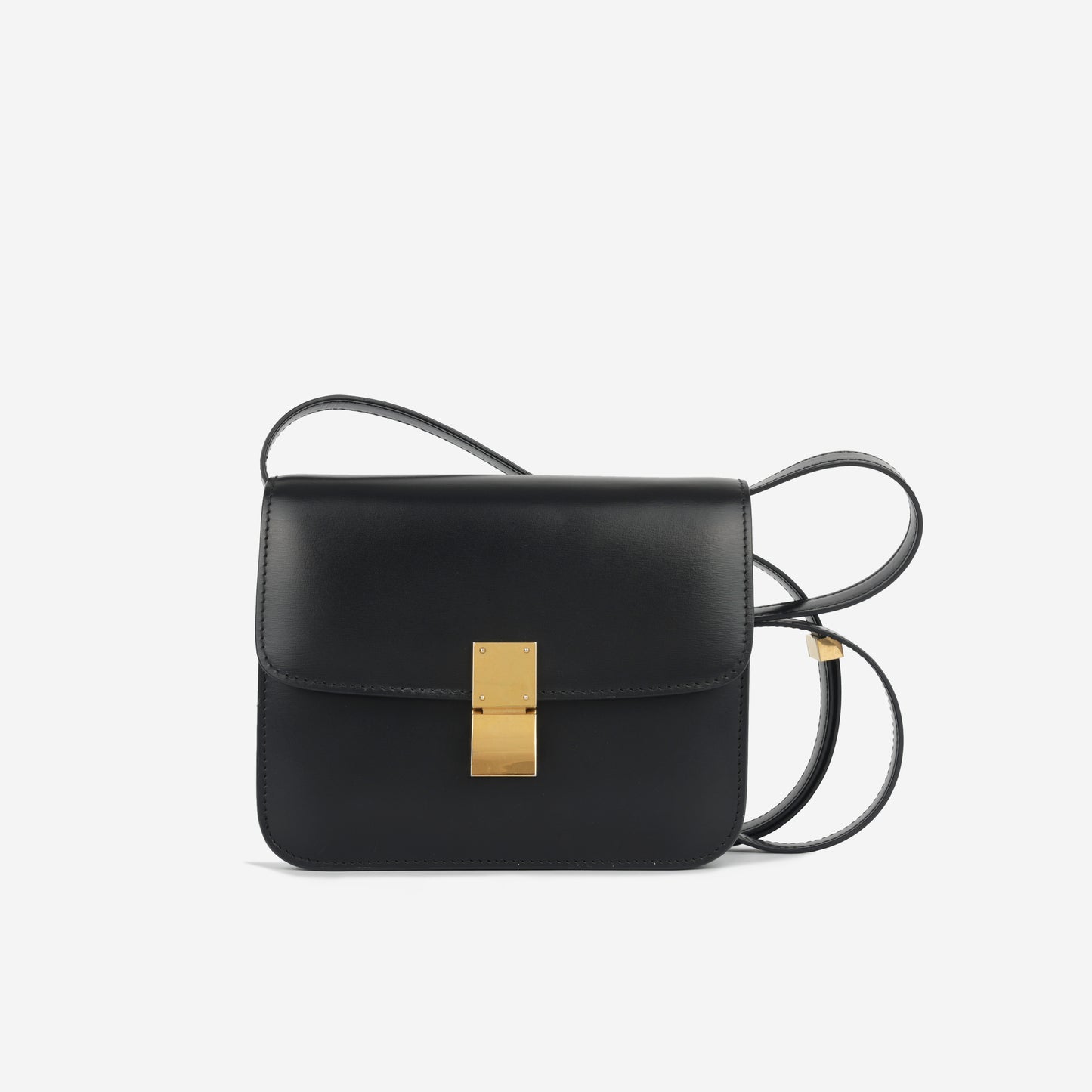 Celine Celine - Teen Classic Box Bag - Black Smooth Calfskin GHW -