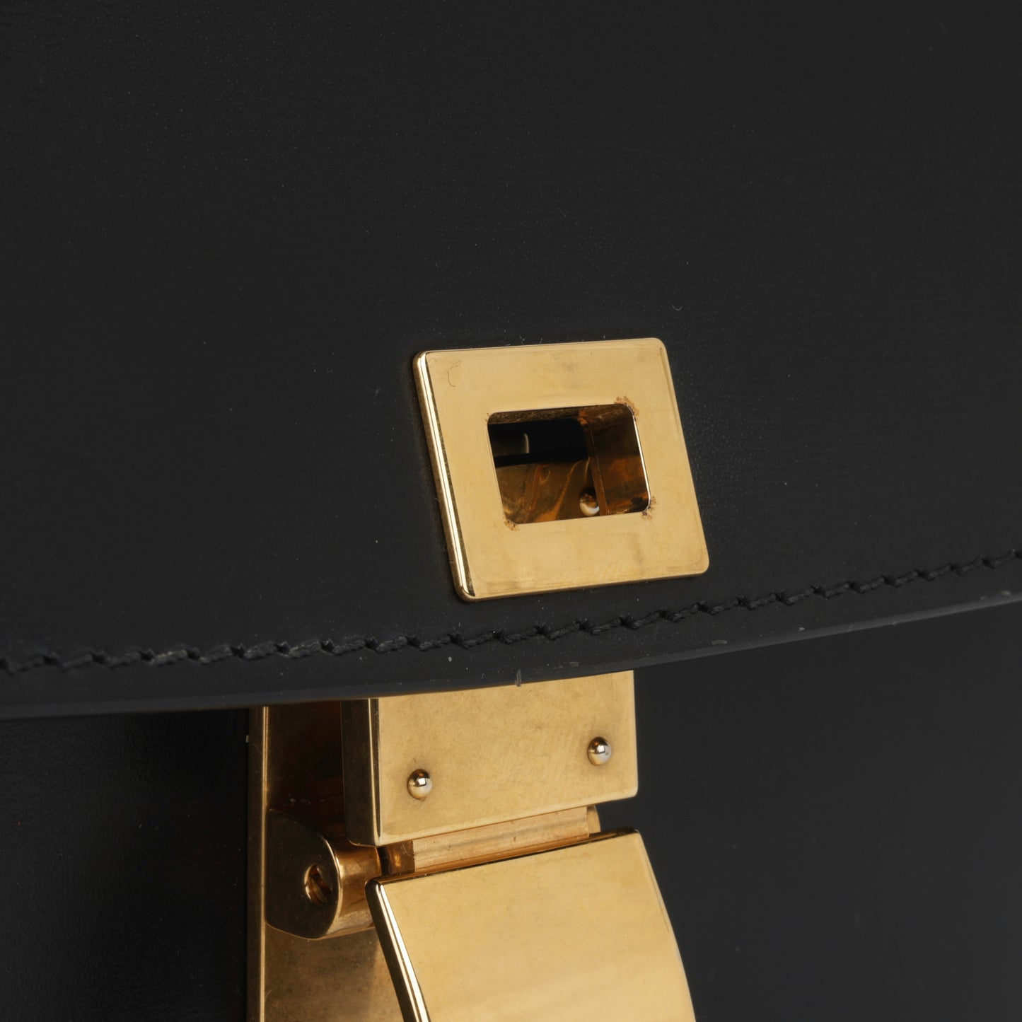 Celine Celine - Teen Classic Box Bag - Black Smooth Calfskin GHW -