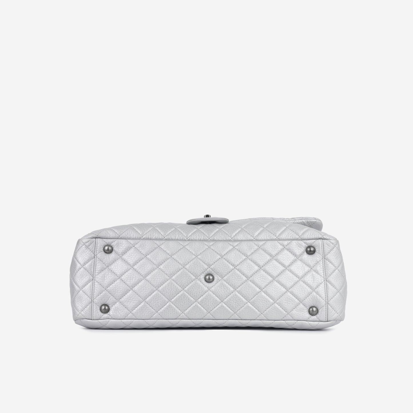 Chanel - XXL Airline Flap - Metallic Silver RHW - 2016/17 -