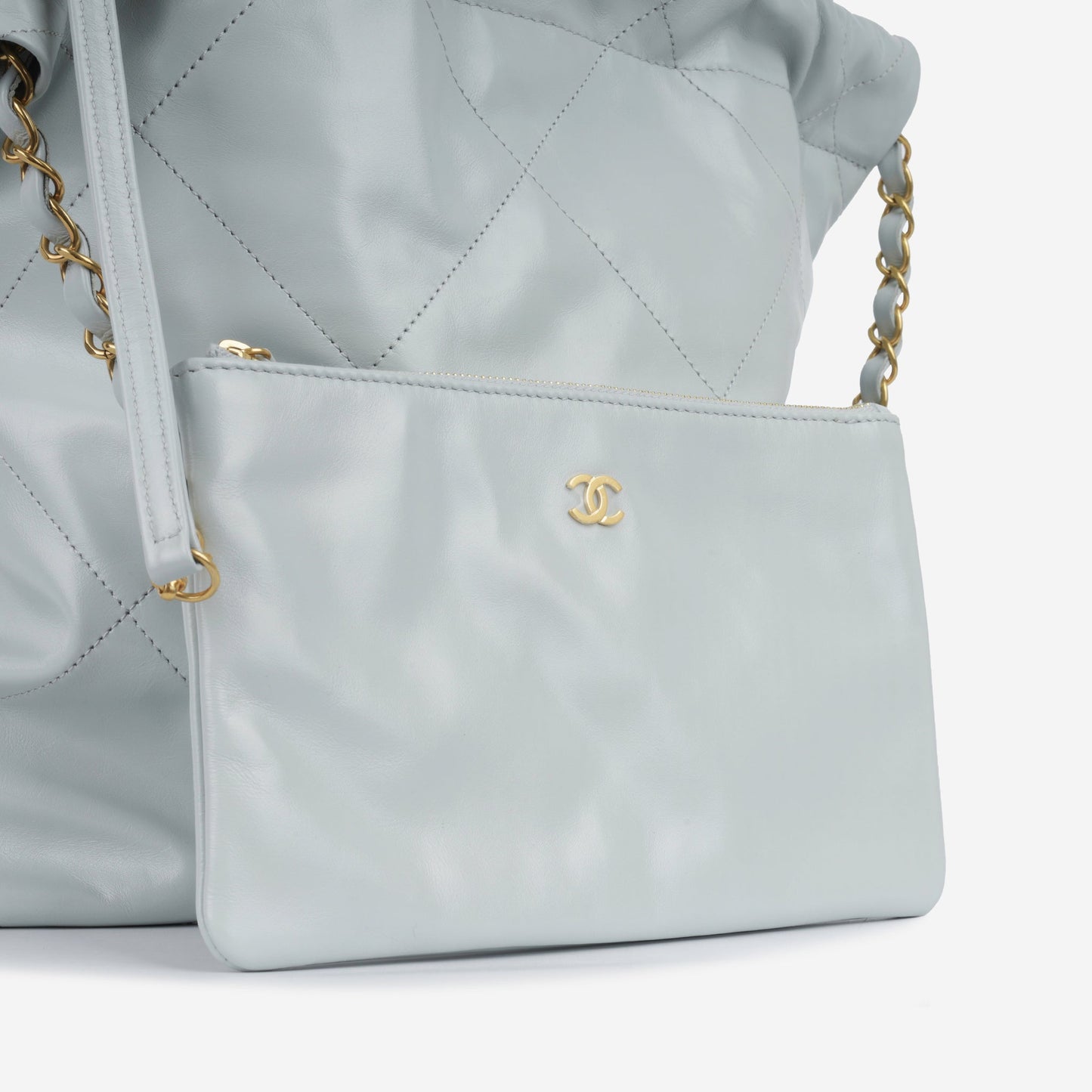 Chanel Small 22 Tote - Light Blue (NWT)