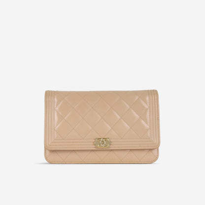Chanel Chanel - Boy WOC - Iridescent Pink Patent Leather CGHW - 2016 -