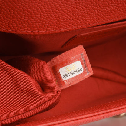 Chanel Boy Chanel Old Medium Red Caviar CGHW