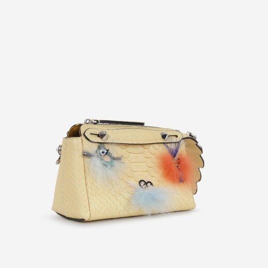 Fendi Fendi - Mini By The Way - Embellished Baby Yellow Python SHW -