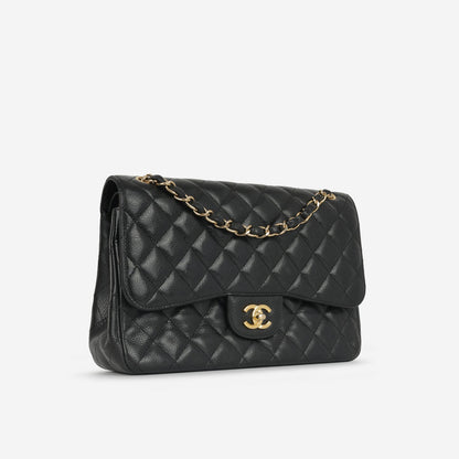 Chanel Chanel - Classic Flap Bag - Jumbo - Black Caviar GHW - 2017 -