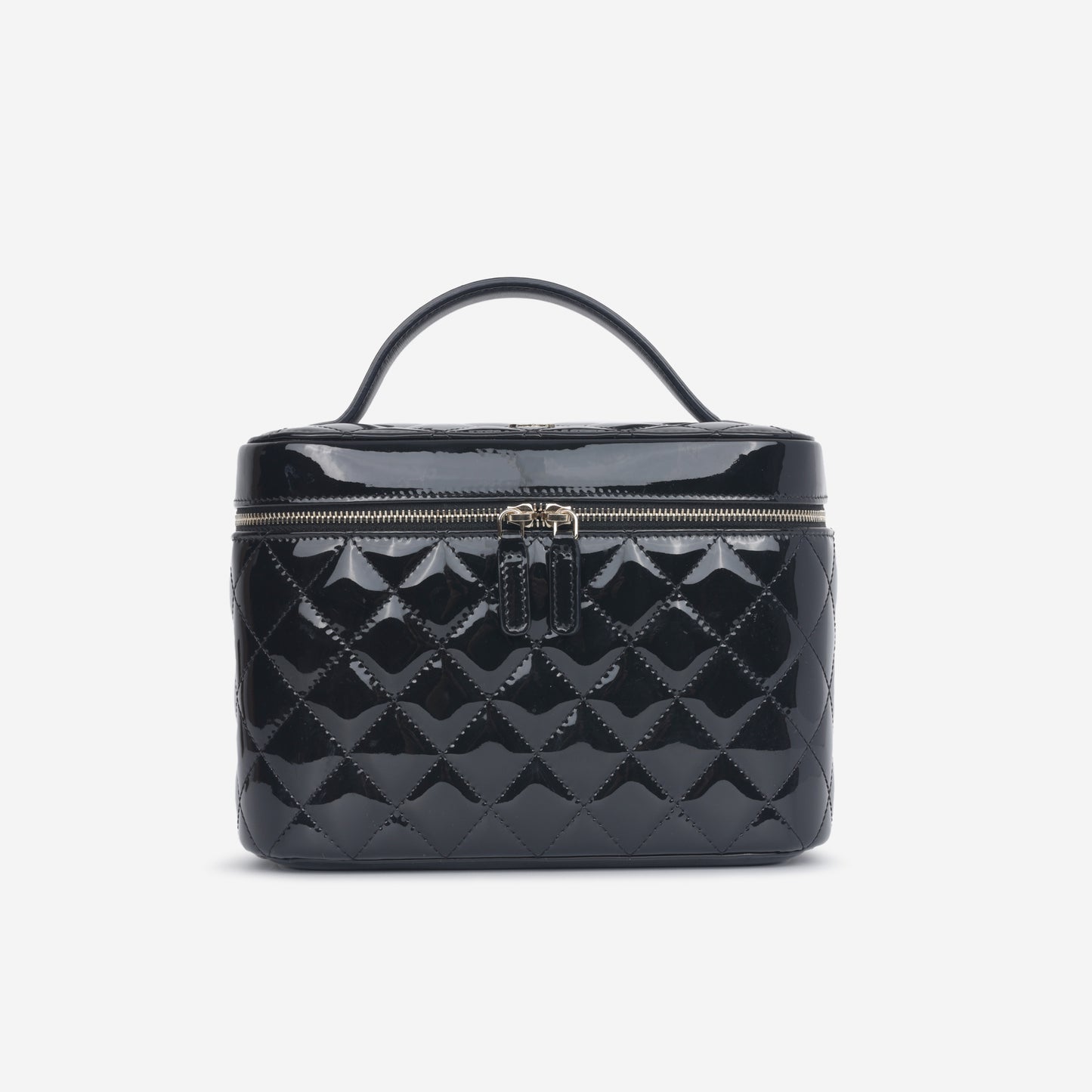 Chanel Chanel - Medium Vanity Case - Black Patent CGHW -