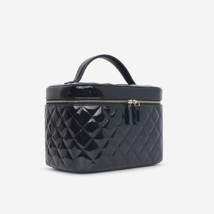 Chanel Chanel - Medium Vanity Case - Black Patent CGHW -