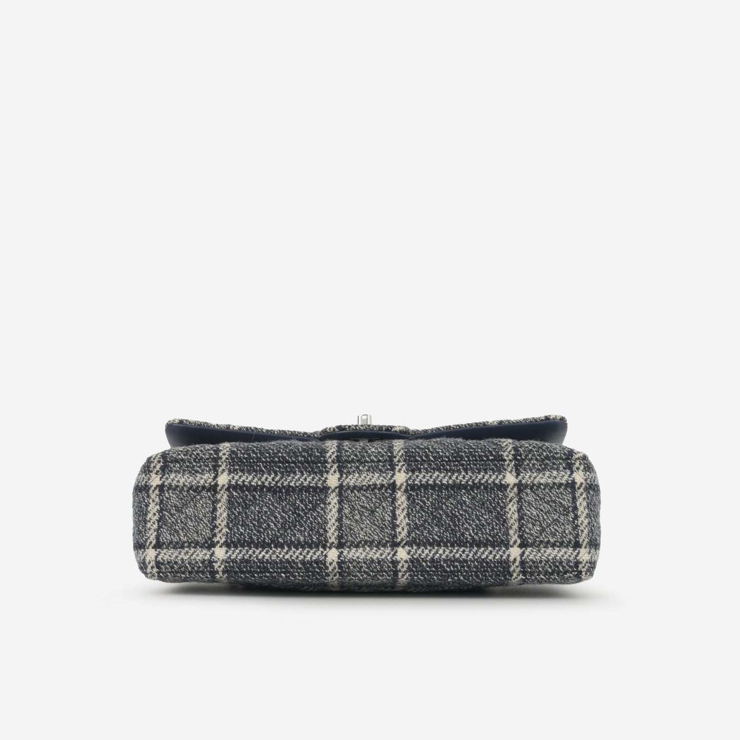 Chanel Chanel - Medium Classic Flap - Navy Tartan Tweed SHW - 2022 -