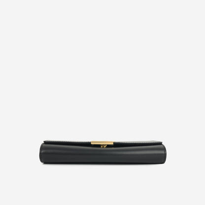Louis Vuitton Louis Vuitton - Chain Louise Clutch - Black Calfskin GHW -