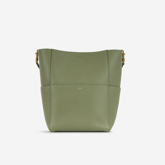 Celine Celine - Sangle Bucket Bag - Sage Green Calfskin GHW -
