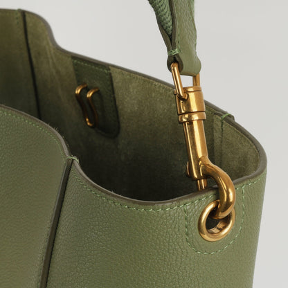 Celine Celine - Sangle Bucket Bag - Sage Green Calfskin GHW -