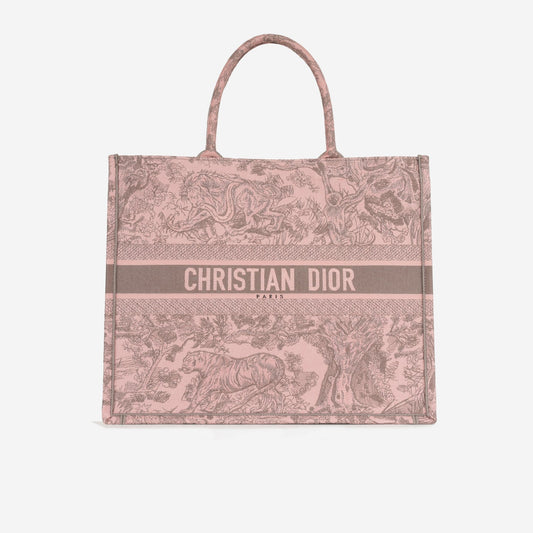 Dior Dior - Large Book Tote - Pink Toile Du Juoy - 2023 -