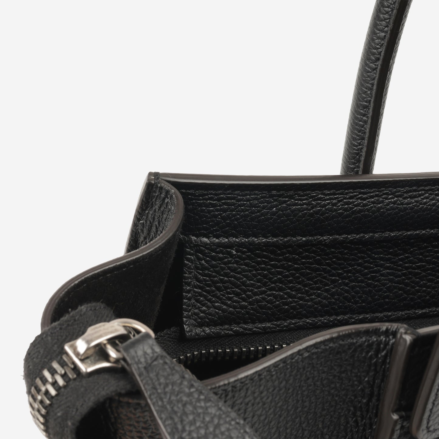 Celine Celine - Micro Luggage Tote - Black Calfskin SHW -