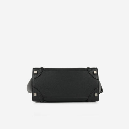 Celine Celine - Micro Luggage Tote - Black Calfskin SHW -